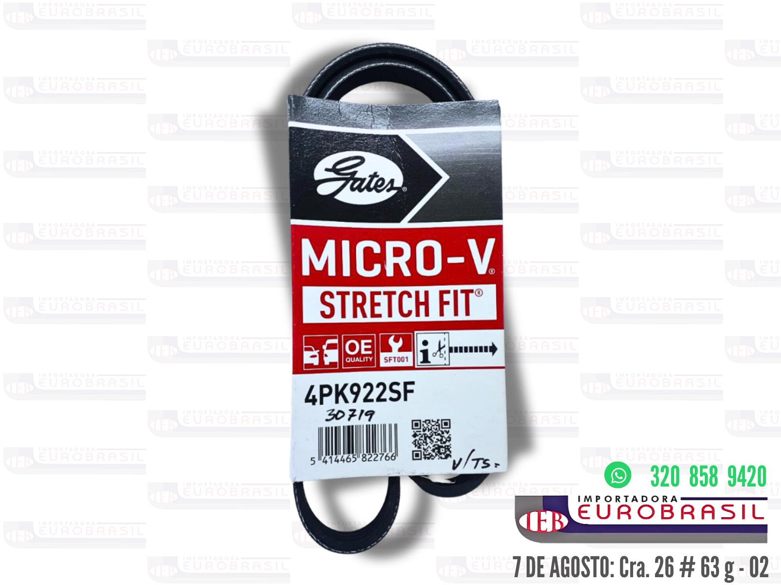 Correa Bomba de Dirección Hidráulica para JUMPER 2.2