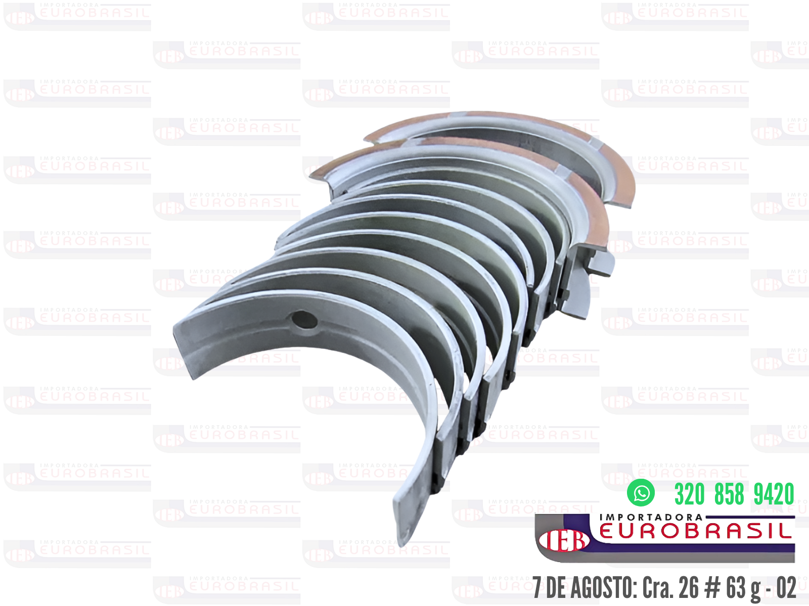 Juego de Casquetes de Bancada en 0.50 mm