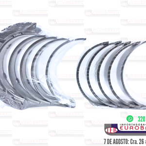 Juego de Casquetes de Bancada en 0.25 m.m. para MOTORES 2.2